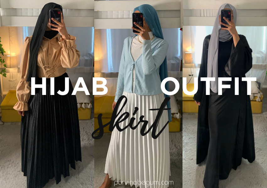 hijab skirt outfit